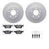 4512-31216 Geospec Brake Rotors w/5000 Advanced Brake Pads Kit & Hardware, 2008-2013 BMW, Position: Rear - image 1