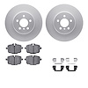 4512-31240 Geospec Brake Rotors w/5000 Advanced Brake Pads Kit & Hardware, 2015-2015 BMW, Position: Rear - image 1