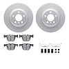 4512-31248 Geospec Brake Rotors w/5000 Advanced Brake Pads Kit & Hardware, 2012-2020 BMW, Position: Rear - image 1