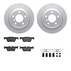 4512-31259 Geospec Brake Rotors w/5000 Advanced Brake Pads Kit & Hardware, 2013-2020 BMW, Position: Rear - image 1