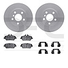 4512-31262 Geospec Brake Rotors w/5000 Advanced Brake Pads Kit & Hardware, 2014-2021 BMW, Position: Front