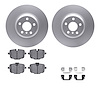 4512-31264 Geospec Brake Rotors w/5000 Advanced Brake Pads Kit & Hardware, 2017-2021 BMW, Position: Rear - image 1