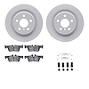 4512-31290 Geospec Brake Rotors w/5000 Advanced Brake Pads Kit & Hardware, Fits Select Multiple Makes/Models, Position: Rear