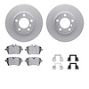 4512-32038 Geospec Brake Rotors w/5000 Advanced Brake Pads Kit & Hardware, 2011-2012 Mini, Position: Front - image 1