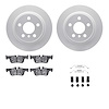 4512-32048 Geospec Brake Rotors w/5000 Advanced Brake Pads Kit & Hardware, Fits Select Multiple Makes/Models, Position: Rear - image 1