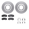 4512-37007 Geospec Brake Rotors w/5000 Advanced Brake Pads Kit & Hardware, 1992-2002 Multiple Makes/Models, Position: Front - image 1