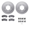 4512-37010 Geospec Brake Rotors w/5000 Advanced Brake Pads Kit & Hardware, 2001-2004 Multiple Makes/Models, Position: Front - image 1