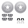 4512-39045 Geospec Brake Rotors w/5000 Advanced Brake Pads Kit & Hardware, 2006-2008 Mopar, Position: Rear - image 1