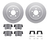 4512-39047 Geospec Brake Rotors w/5000 Advanced Brake Pads Kit & Hardware, 2005-2018 Mopar, Position: Rear - image 1