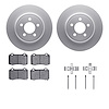 4512-39051 Geospec Brake Rotors w/5000 Advanced Brake Pads Kit & Hardware, 2005-2020 Mopar, Position: Rear - image 1