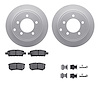 4512-39054 Geospec Brake Rotors w/5000 Advanced Brake Pads Kit & Hardware, 2007-2017 Multiple Makes/Models, Position: Rear - image 1