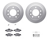 4512-40097 Geospec Brake Rotors w/5000 Advanced Brake Pads Kit & Hardware, 2002-2006 Multiple Makes/Models, Position: Front - image 1