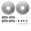 4512-40102 Geospec Brake Rotors w/5000 Advanced Brake Pads Kit & Hardware, 2007-2021 Multiple Makes/Models, Position: Front - image 1