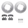 4512-40106 Geospec Brake Rotors w/5000 Advanced Brake Pads Kit & Hardware, 1988-2000 Multiple Makes/Models, Position: Front - image 1