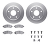 4512-40141 Geospec Brake Rotors w/5000 Advanced Brake Pads Kit & Hardware, 2005-2010 Multiple Makes/Models, Position: Front - image 1