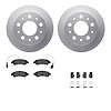 4512-40155 Geospec Brake Rotors w/5000 Advanced Brake Pads Kit & Hardware, 2014-2021 Mopar, Position: Rear - image 1