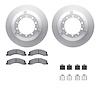4512-40157 Geospec Brake Rotors w/5000 Advanced Brake Pads Kit & Hardware, 2008-2021 Multiple Makes/Models, Position: Rear