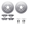 4512-42047 Geospec Brake Rotors w/5000 Advanced Brake Pads Kit & Hardware, Fits Select Mopar, Position: Rear - image 1