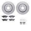 4512-42051 Geospec Brake Rotors w/5000 Advanced Brake Pads Kit & Hardware, 2013-2021 Mopar, Position: Front - image 1