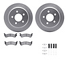 4512-42076 Geospec Brake Rotors w/5000 Advanced Brake Pads Kit & Hardware, 1993-1994 Mopar, Position: Rear - image 1