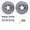 4512-42077 Geospec Brake Rotors w/5000 Advanced Brake Pads Kit & Hardware, 1995-1998 Mopar, Position: Rear - image 1