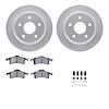 4512-42080 Geospec Brake Rotors w/5000 Advanced Brake Pads Kit & Hardware, 1999-2004 Mopar, Position: Rear - image 1