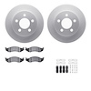 4512-42081 Geospec Brake Rotors w/5000 Advanced Brake Pads Kit & Hardware, 1999-2006 Mopar, Position: Front - image 1