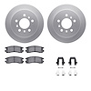 4512-45044 Geospec Brake Rotors w/5000 Advanced Brake Pads Kit & Hardware, 2006-2010 GM, Position: Rear - image 1