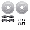 4512-45050 Geospec Brake Rotors w/5000 Advanced Brake Pads Kit & Hardware, 2011-2011 GM, Position: Rear - image 1