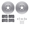 4512-45056 Geospec Brake Rotors w/5000 Advanced Brake Pads Kit & Hardware, 2009-2009 GM, Position: Front - image 1