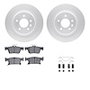 4512-45069 Geospec Brake Rotors w/5000 Advanced Brake Pads Kit & Hardware, 2016-2018 GM, Position: Rear - image 1