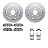 4512-46061 Geospec Brake Rotors w/5000 Advanced Brake Pads Kit & Hardware, 1997-2013 GM, Position: Rear - image 1