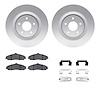 4512-46081 Geospec Brake Rotors w/5000 Advanced Brake Pads Kit & Hardware, 2010-2010 GM, Position: Front - image 1