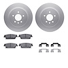 4512-46086 Geospec Brake Rotors w/5000 Advanced Brake Pads Kit & Hardware, 2005-2011 GM, Position: Rear - image 1