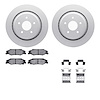 4512-46087 Geospec Brake Rotors w/5000 Advanced Brake Pads Kit & Hardware, 2005-2013 GM, Position: Rear - image 1