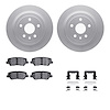 4512-46094 Geospec Brake Rotors w/5000 Advanced Brake Pads Kit & Hardware, 2014-2019 GM, Position: Rear - image 1