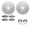4512-46097 Geospec Brake Rotors w/5000 Advanced Brake Pads Kit & Hardware, 2008-2014 GM, Position: Rear - image 1