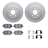 4512-46135 Geospec Brake Rotors w/5000 Advanced Brake Pads Kit & Hardware, 2018-2020 GM, Position: Rear - image 1