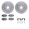 4512-46151 Geospec Brake Rotors w/5000 Advanced Brake Pads Kit & Hardware, 2019-2020 GM, Position: Front - image 1
