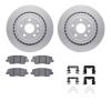 4512-47038 Geospec Brake Rotors w/5000 Advanced Brake Pads Kit & Hardware, 2015-2019 GM, Position: Rear - image 1