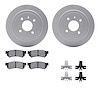4512-47094 Geospec Brake Rotors w/5000 Advanced Brake Pads Kit & Hardware, 2014-2016 GM, Position: Rear - image 1