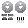 4512-47114 Geospec Brake Rotors w/5000 Advanced Brake Pads Kit & Hardware, 2007-2015 GM, Position: Rear - image 1