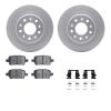 4512-47120 Geospec Brake Rotors w/5000 Advanced Brake Pads Kit & Hardware, 2016-2020 GM, Position: Rear - image 1
