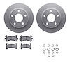 4512-48082 Geospec Brake Rotors w/5000 Advanced Brake Pads Kit & Hardware, 1979-1985 GM, Position: Rear - image 1