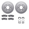 4512-48109 Geospec Brake Rotors w/5000 Advanced Brake Pads Kit & Hardware, 1999-2007 GM, Position: Rear - image 1
