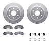 4512-48117 Geospec Brake Rotors w/5000 Advanced Brake Pads Kit & Hardware, 2002-2014 GM, Position: Rear - image 1