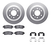 4512-48122 Geospec Brake Rotors w/5000 Advanced Brake Pads Kit & Hardware, 2002-2009 GM, Position: Rear - image 1