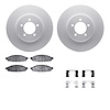 4512-55016 Geospec Brake Rotors w/5000 Advanced Brake Pads Kit & Hardware, 2003-2005 Ford/Lincoln/Mercury/Mazda, Position: Front - image 1