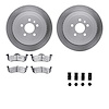4512-55018 Geospec Brake Rotors w/5000 Advanced Brake Pads Kit & Hardware, 2013-2016 Ford/Lincoln/Mercury/Mazda, Position: Rear - image 1