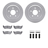 4512-56011 Geospec Brake Rotors w/5000 Advanced Brake Pads Kit & Hardware, 1996-2002 Ford/Lincoln/Mercury/Mazda, Position: Rear - image 1